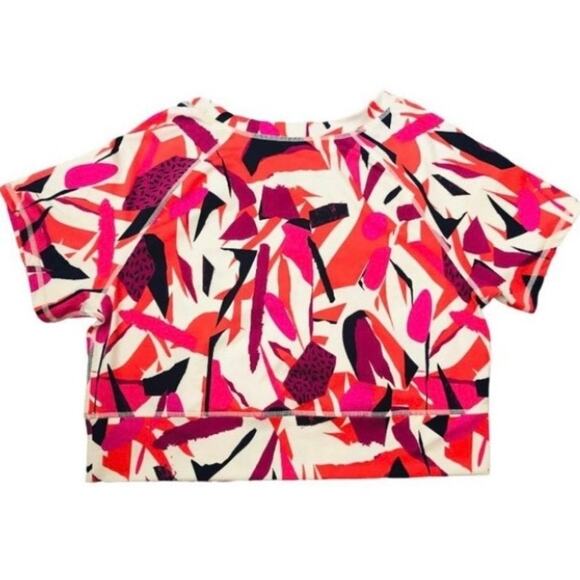 J. Dow Fitness Pink Purple Orange Colorful Top XL - Picture 3 of 4